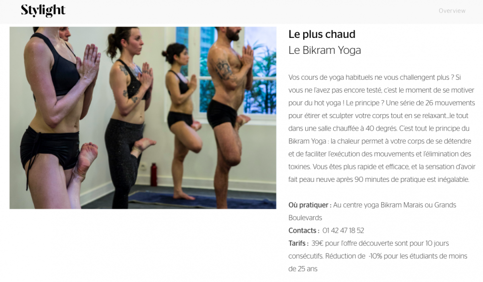 YOGA BIKRAM PARIS